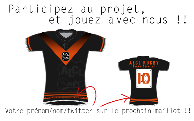 Maillot Rugby Sporting club albigeois SCA Albi Porté #17 Vintage force