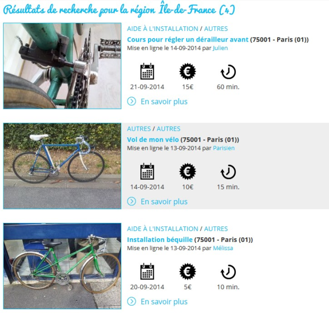 ldate de sortiea bicyclette