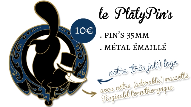 le PlatyPin's PIN'S 35MM METAL EMAILLE notrre tresjoli) logo Reginal notre mascotte tornithorynque
