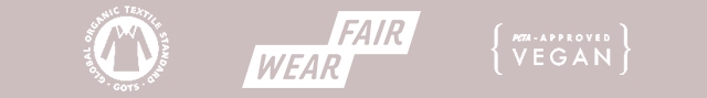 FAIR WEAR VEGAN PETA-APPROVID GOTS