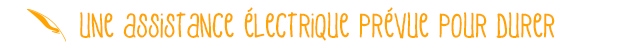 UNe assistance eLectRiQue PRevue POUR DUReR