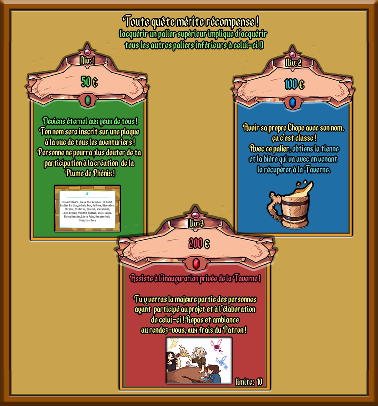 La Plume de PhénixTaverne Heroic Fantasy à Paris Ulule