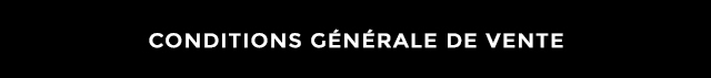 CONDITIONS GENERALE DE VENTE