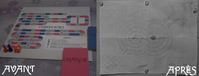 Plateau prototype Complices - après votes du public